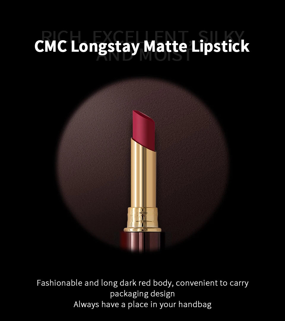 CHARMACY 16 Colors Waterproof Velvet Lipstick Easy To Wear Longstay Lip Stick Long-Lasting Matte Lip Makeup Cosmetic