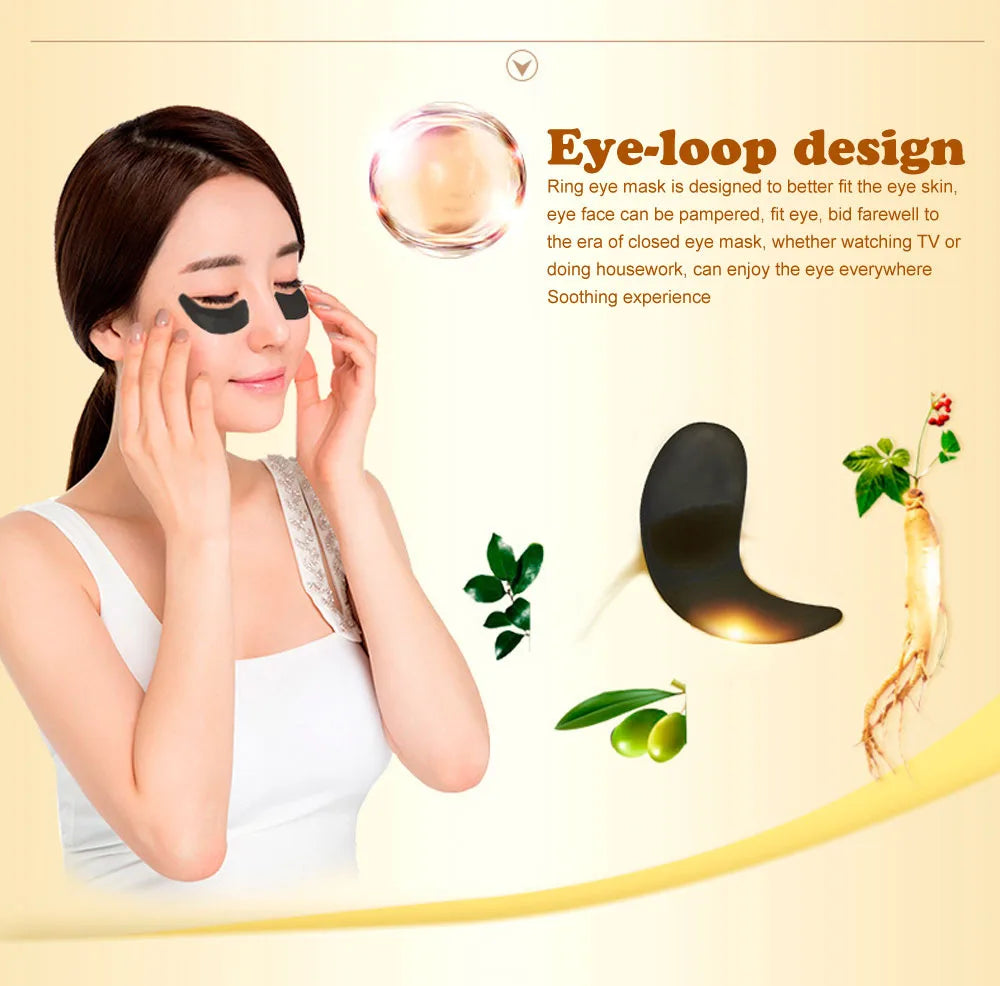 20Pcs=10Pairs Gold Collagen Crystal Eye Mask skincare Eye Patches Firming Moisturizing Nourishing Eye Skin Care Products