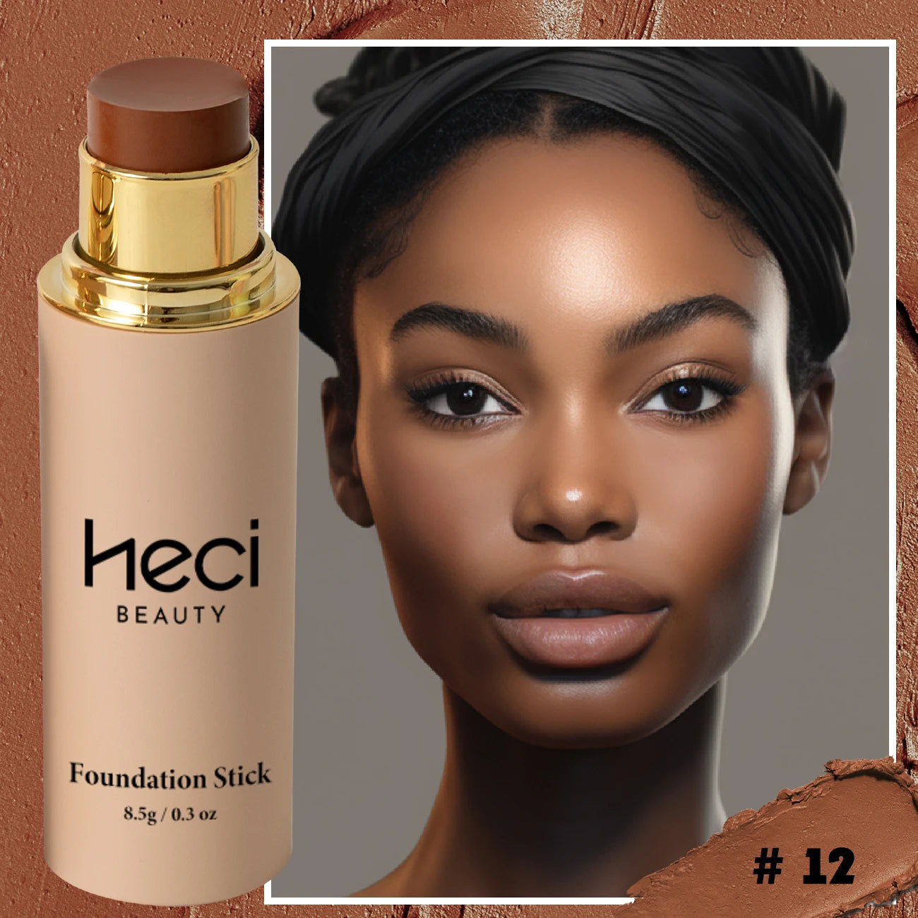 Foundations Makeup Waterproof Natural Matte Foundation Stick, Long-Lasting Oil-Control Lightweight High-End Creamy Makeup Stick