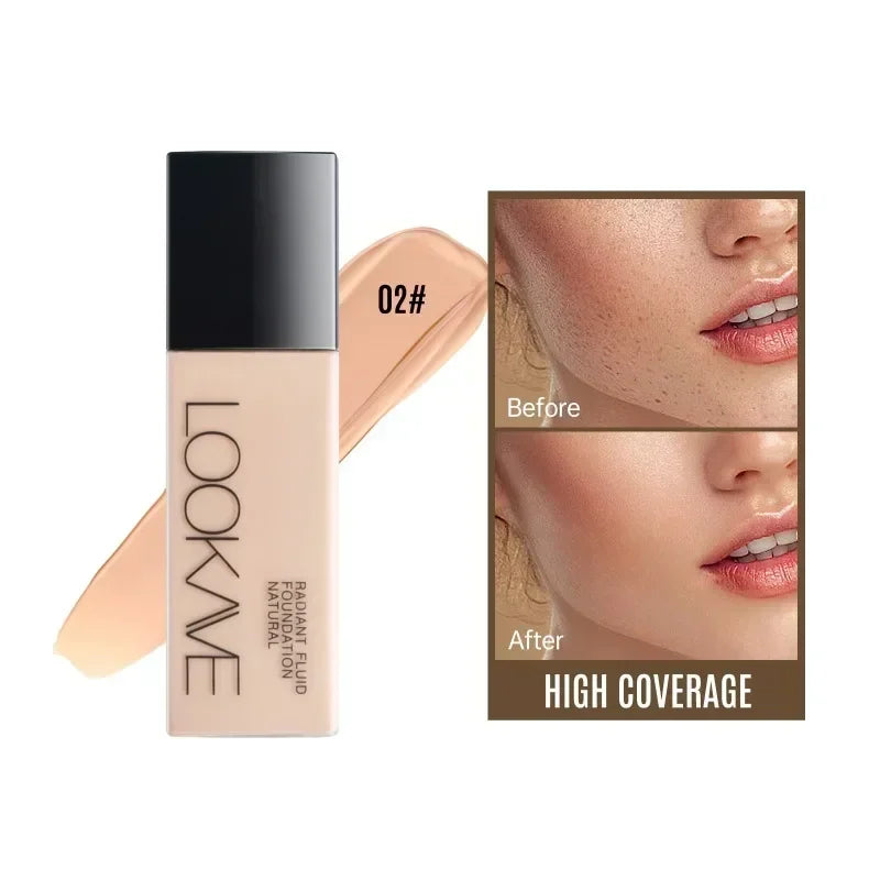 High Coverage Liquid Foundation for A Long Time Matte Moisturizing Brighten Facial Concealer Cream Base Makeup Primer Cosmetics