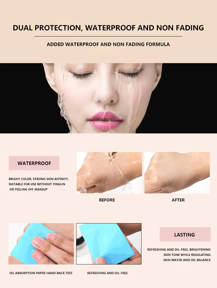 Gemeng Powder Makeup Setting Powder Durable Waterproof Sweat proof Makeup concealer Honey Powder