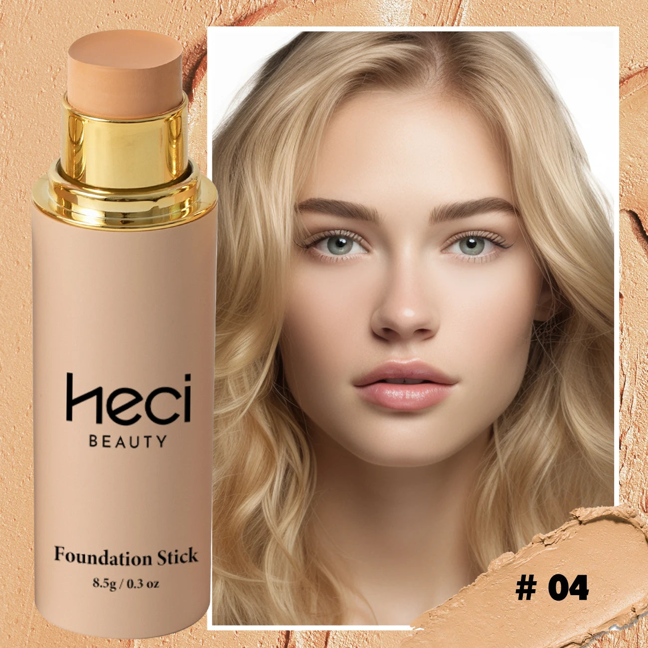 Foundations Makeup Waterproof Natural Matte Foundation Stick, Long-Lasting Oil-Control Lightweight High-End Creamy Makeup Stick