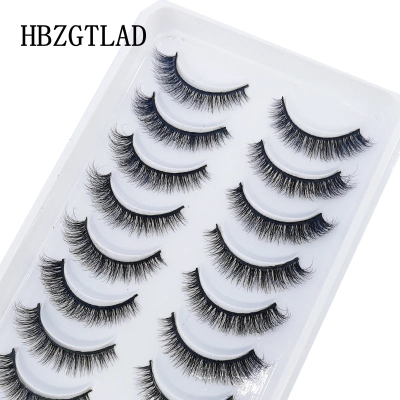 10 Pairs 3D Mink False Eyelashes Natural/Thick Eye Lashes  Fluffy Makeup Russian eyelahses Beauty Extension Reusable eyelashes