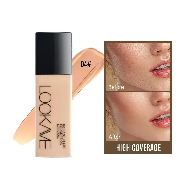 High Coverage Liquid Foundation for A Long Time Matte Moisturizing Brighten Facial Concealer Cream Base Makeup Primer Cosmetics