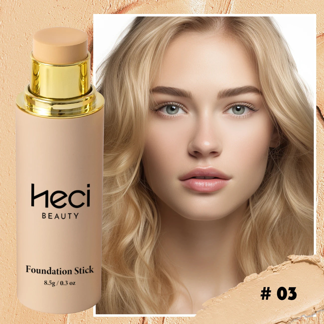 Foundations Makeup Waterproof Natural Matte Foundation Stick, Long-Lasting Oil-Control Lightweight High-End Creamy Makeup Stick