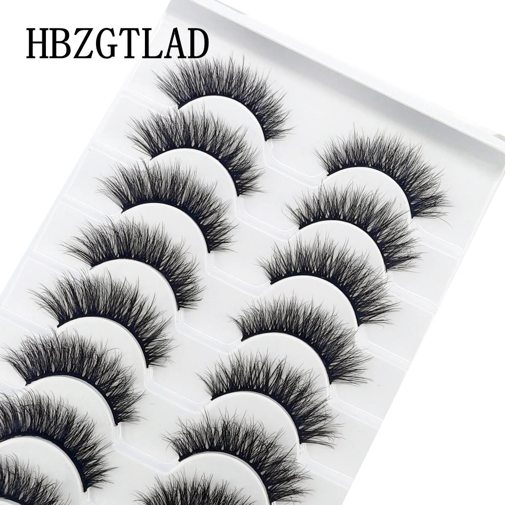 10 Pairs 3D Mink False Eyelashes Natural/Thick Eye Lashes  Fluffy Makeup Russian eyelahses Beauty Extension Reusable eyelashes