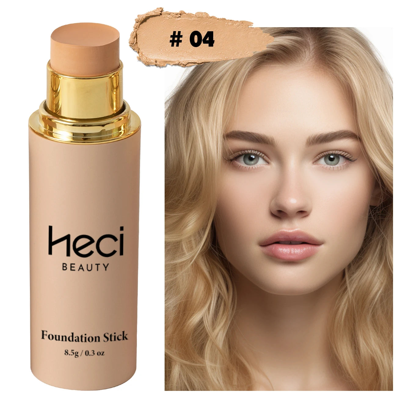 Foundations Makeup Waterproof Natural Matte Foundation Stick, Long-Lasting Oil-Control Lightweight High-End Creamy Makeup Stick