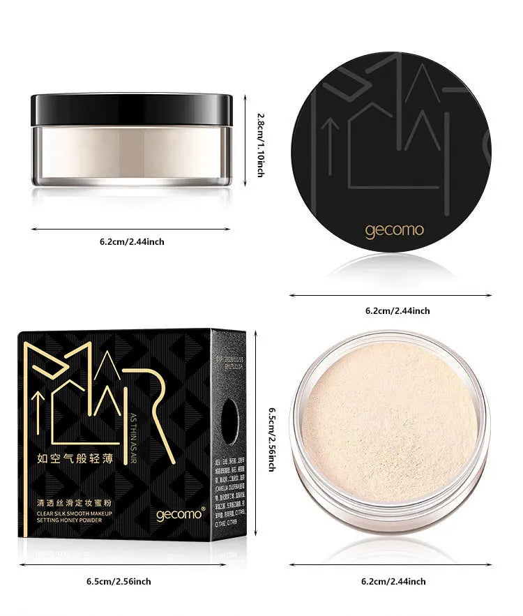 Gemeng Powder Makeup Setting Powder Durable Waterproof Sweat proof Makeup concealer Honey Powder