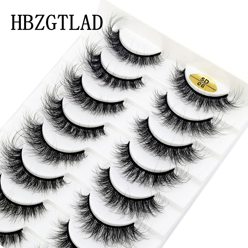 10 Pairs 3D Mink False Eyelashes Natural/Thick Eye Lashes  Fluffy Makeup Russian eyelahses Beauty Extension Reusable eyelashes