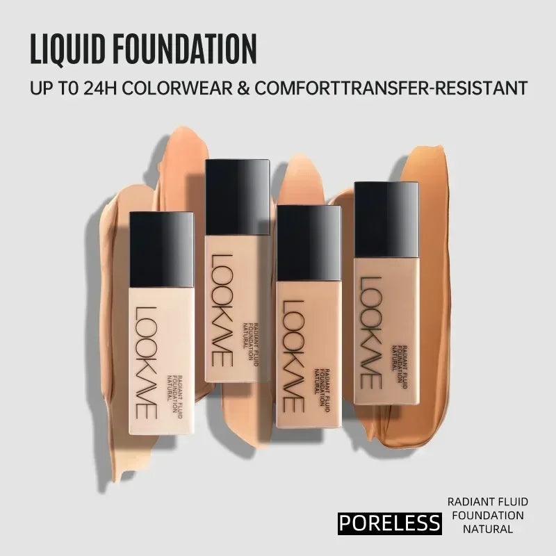 High Coverage Liquid Foundation for A Long Time Matte Moisturizing Brighten Facial Concealer Cream Base Makeup Primer Cosmetics