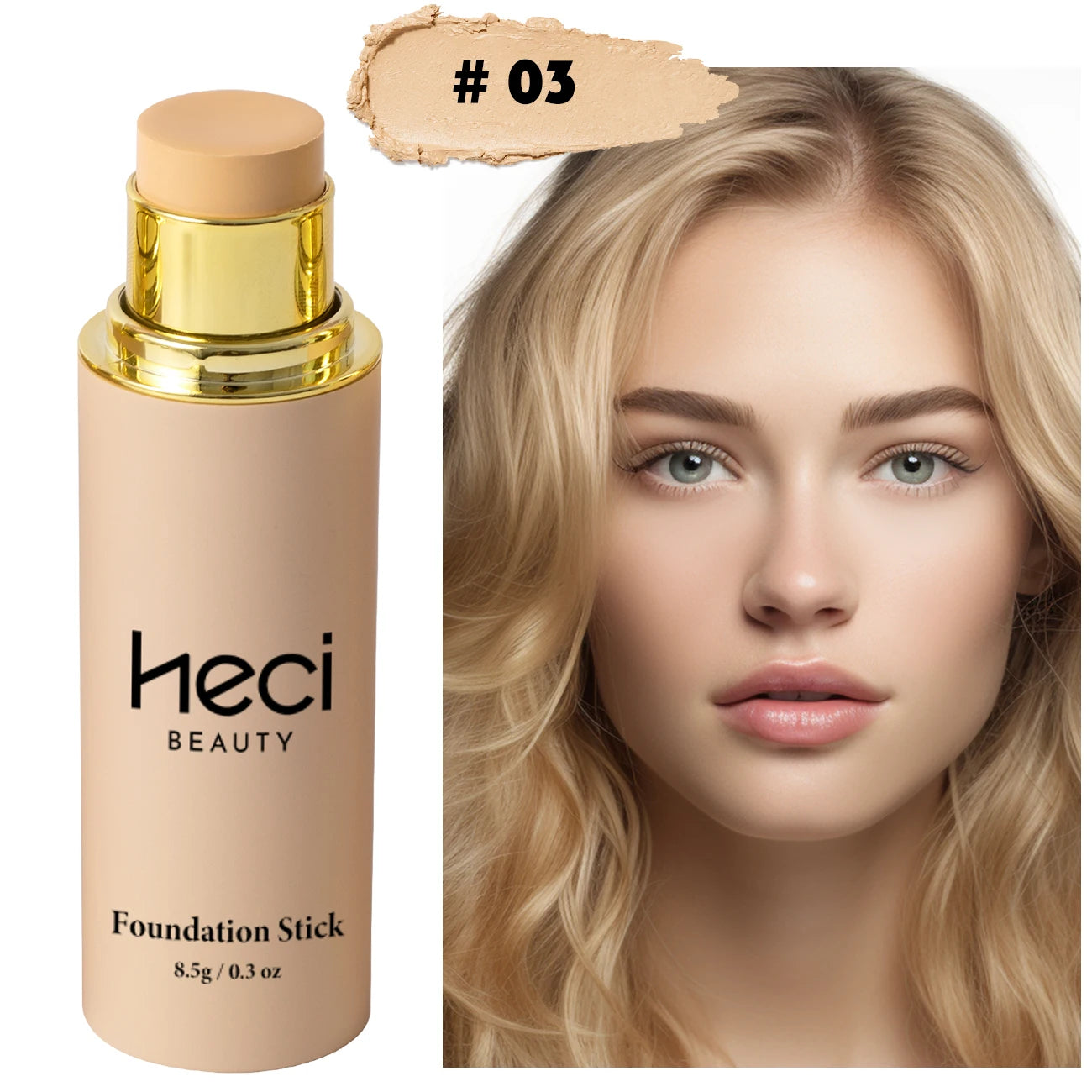 Foundations Makeup Waterproof Natural Matte Foundation Stick, Long-Lasting Oil-Control Lightweight High-End Creamy Makeup Stick