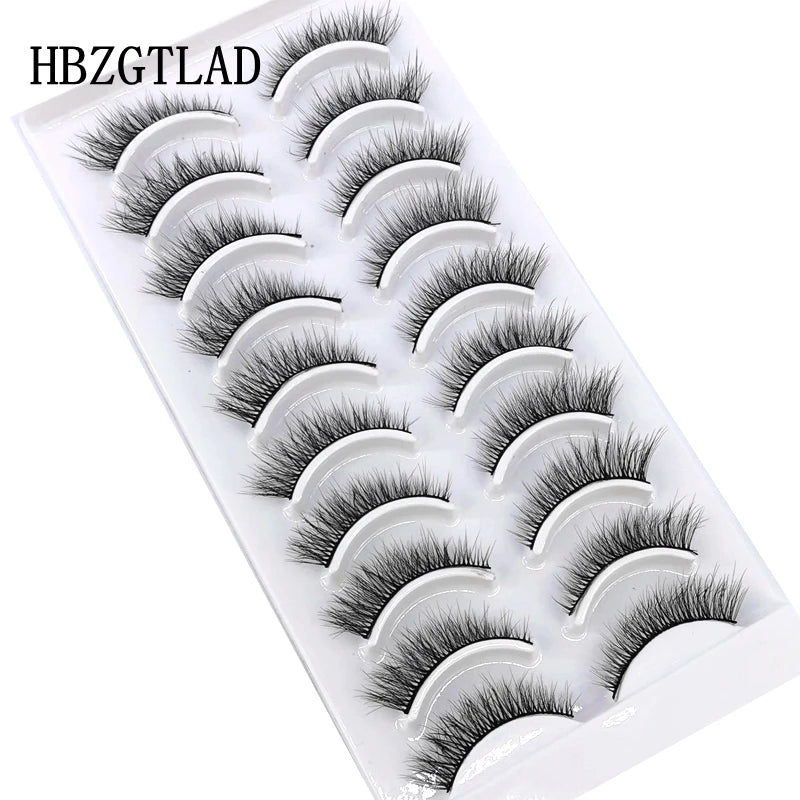 10 Pairs 3D Mink False Eyelashes Natural/Thick Eye Lashes  Fluffy Makeup Russian eyelahses Beauty Extension Reusable eyelashes