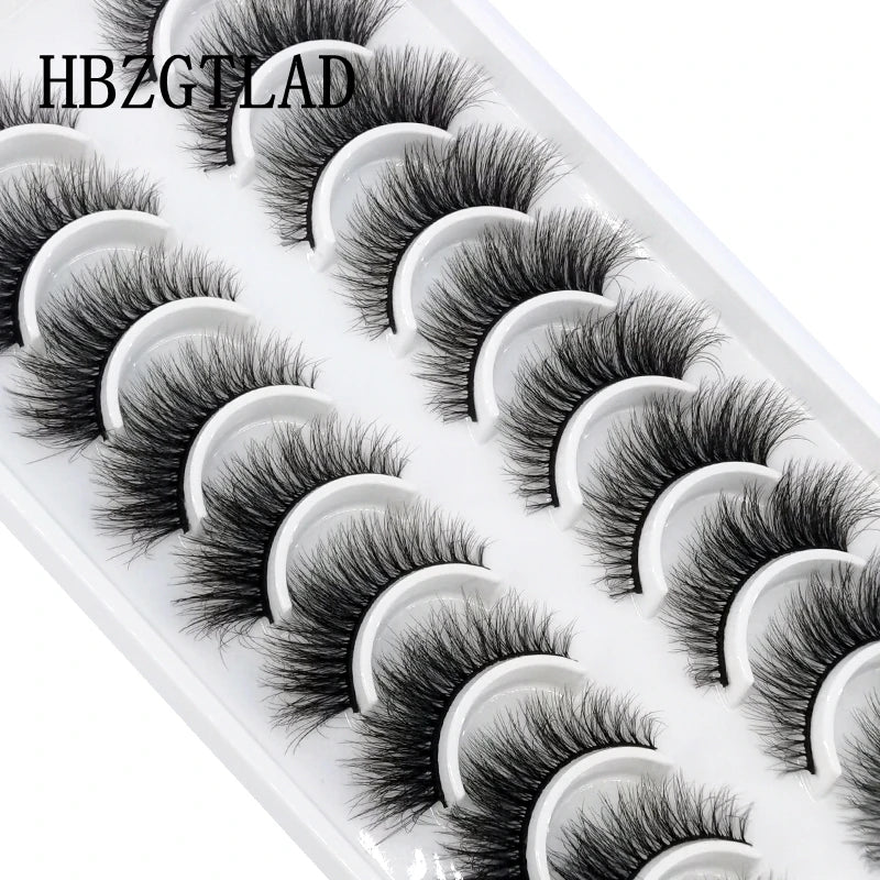 10 Pairs 3D Mink False Eyelashes Natural/Thick Eye Lashes  Fluffy Makeup Russian eyelahses Beauty Extension Reusable eyelashes